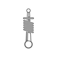 Poster - car shock absorber icon. Element of Car repear for mobile concept and web apps icon. Outline, thin line icon for website design and development, app development