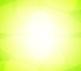 Wall Mural - abstract vector background green color with bright glow