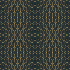 art deco seamless pattern - repeating pattern design with art deco motif in anthracite and vintage g