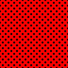 Wall Mural - Polka Dots Seamless Pattern - Classic polka dot repeating pattern design
