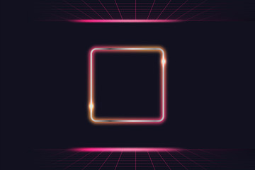 Poster - Neon light frame