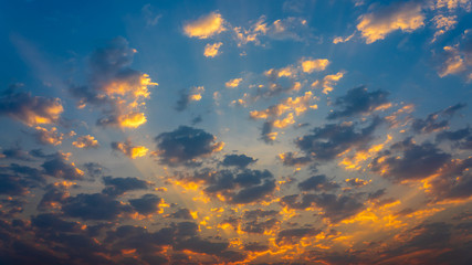 Wall Mural - beautiful blue sky and clouds natural background.