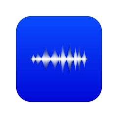 Poster - Audio digital equalizer technology icon digital blue for any design isolated on white vector illustration