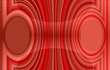 abstract coloured background with two circles on the right and left. in the middle are vertical stripes which are bent to the circles. with light effect.