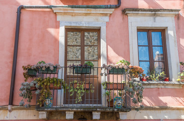 Wall Mural - Door in an Ancient village in Sicily, Italy