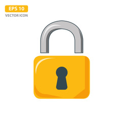 Lock icon, vector padlock - security symbol, lock sign, protection, padlock security protection isolated image. Vector illustration