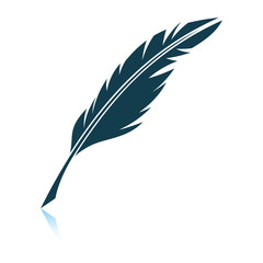 Canvas Print - Writing feather icon