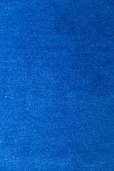 blue carpet background, blue fabric texture background, closeup