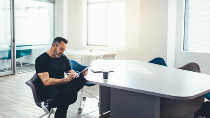 Entrepreneur in a modern office space