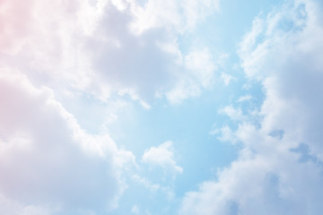 Wall Mural - cloud background with a pastel colour