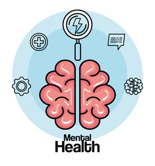 Wall Mural - health brain with creative mind and intelligence