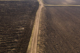 Fototapeta Kuchnia - Agriculture fields drone view