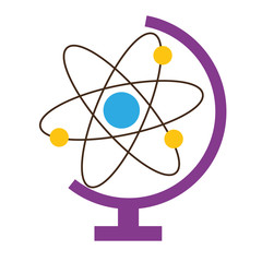 Poster - school science atom