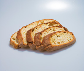 Bread isolated on white background