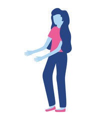 Sticker - woman gesturing hands