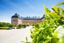 Champlitte Chateau And Its Garden In Summer