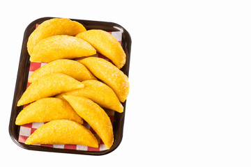 Sticker - Delicious empanadas - Colombian cuisine. White background