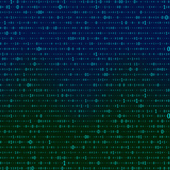 Wall Mural - Abstract Matrix Background. Binary Computer Code. Coding. Hacker concept. Vector Background Illustration.