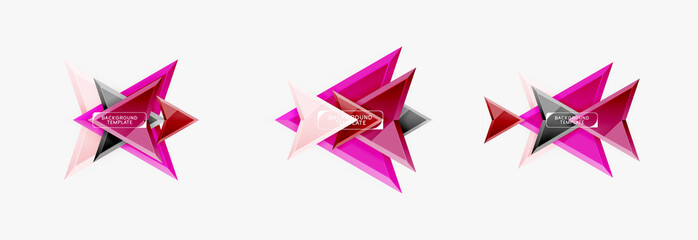 Arrows abstract geometric backgrounds and elements