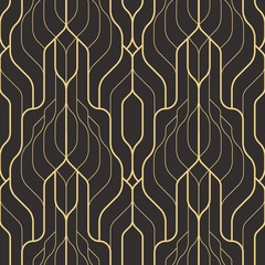 Wall Mural - Abstract art deco seamless modern tiles pattern