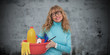 © carballo - woman with isolated cleaning products