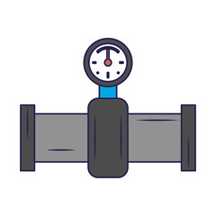 Cardiology heartbeat symbol isolated blue lines