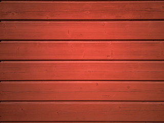 Red wooden boards background. Falun red wall texture.