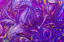 Abstract Seamless Textured Background Of Glitter Paint Swirls