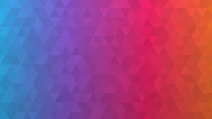 Wall Mural - Abstract blue to red paper poly made from tetrahedron background. for business cards and web.