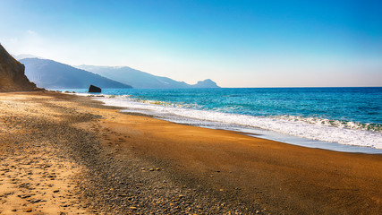 Wall Mural - Fantastic view of beach Torre Conca (cape Rais Gerbi).