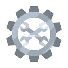 Wall Mural - wrenches gear tool icon