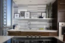 Ultra Modern Miami Kitchen With Zebra Wood