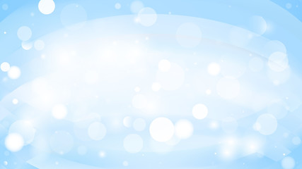 Abstract Light Blue Bokeh Lights Background Vector