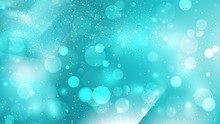 Abstract Turquoise Bokeh Lights Background Design