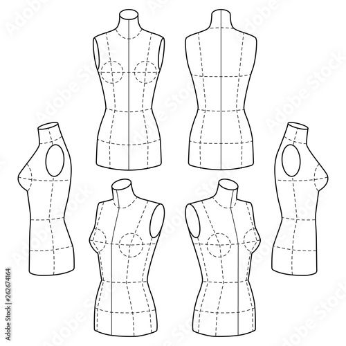 Fashion Mannequin Template Buy this stock vector and explore similar