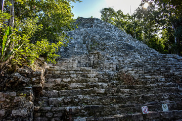 Sticker - Pyramids of  Coba Mexico