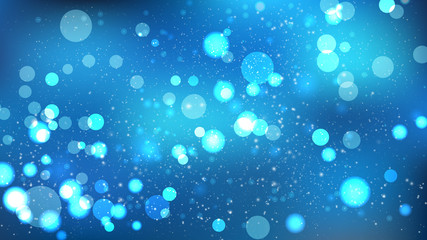 Blue Bokeh Background Vector Graphic