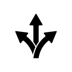 way icon, arrow vector