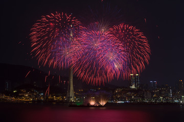 Canvas Print - Fireworks Contest Macao