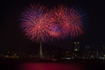 Canvas Print - Fireworks Contest Macao