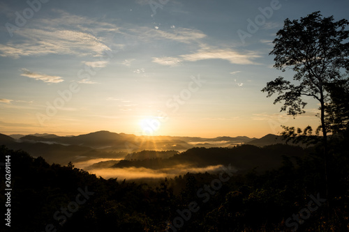 sunrise over mountain © voraorn
