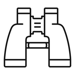 Poster - binoculars icon. outline binoculars vector icon for web design isolated on white background