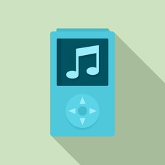 Poster - Modern music player icon. Flat illustration of modern music player vector icon for web design