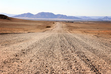 Ground Road Through The Desert