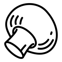 Poster - Champignon icon. Outline champignon vector icon for web design isolated on white background