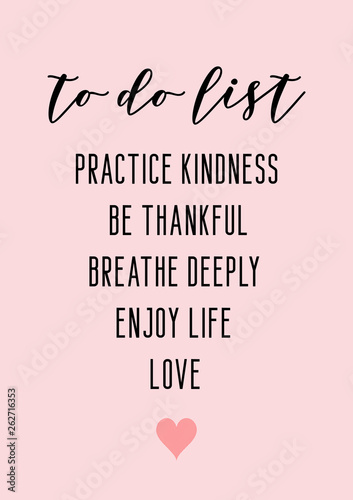 Cuadros en Lienzo To do list. Motivational daily list.