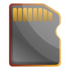 Poster - Sd card icon. Cartoon of sd card vector icon for web design isolated on white background