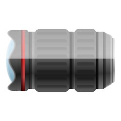 Poster - Camera lens icon. Cartoon of camera lens vector icon for web design isolated on white background