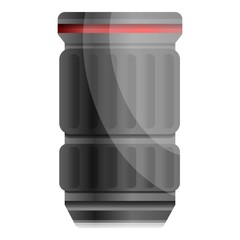 Poster - Camera new lens icon. Cartoon of camera new lens vector icon for web design isolated on white background