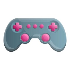 Poster - Button joystick icon. Cartoon of button joystick vector icon for web design isolated on white background